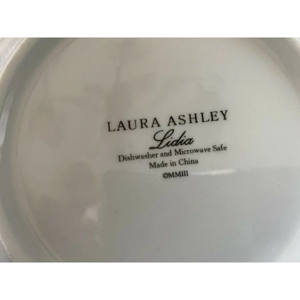 3 Laura‎ Ashley Rimmed Soup Bowl LIDIA Roses